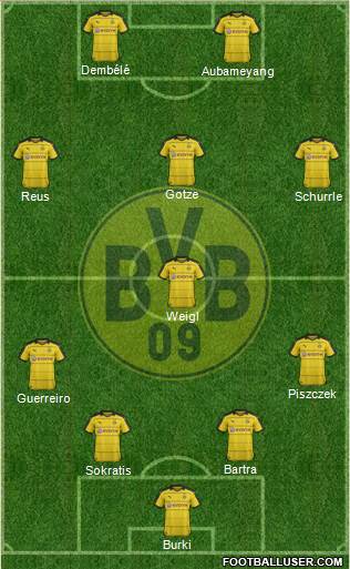 Borussia Dortmund Formation 2016