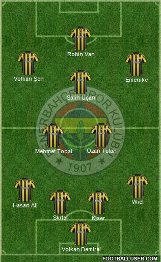 Fenerbahçe SK Formation 2016