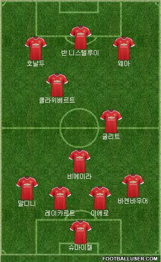 Manchester United Formation 2016