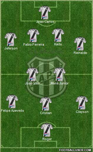 AA Ponte Preta Formation 2016