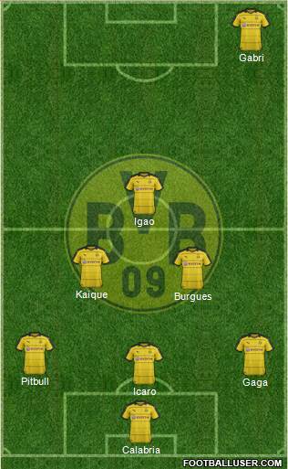 Borussia Dortmund Formation 2016
