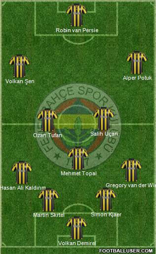 Fenerbahçe SK Formation 2016