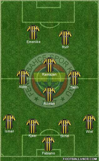 Fenerbahçe SK Formation 2016