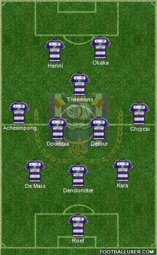 RSC Anderlecht Formation 2016
