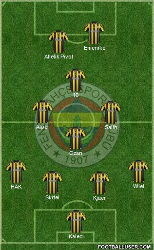 Fenerbahçe SK Formation 2016