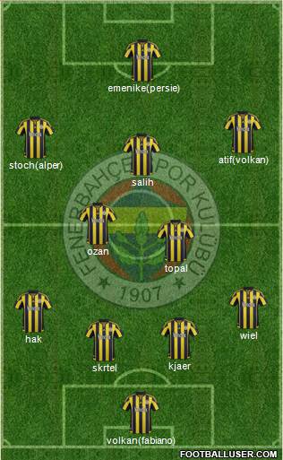 Fenerbahçe SK Formation 2016