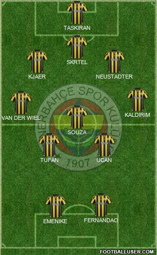 Fenerbahçe SK Formation 2016