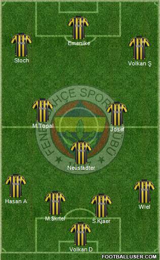 Fenerbahçe SK Formation 2016