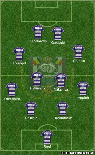 RSC Anderlecht Formation 2016