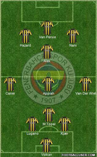 Fenerbahçe SK Formation 2016