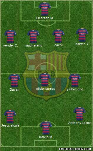 F.C. Barcelona Formation 2016