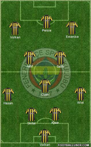 Fenerbahçe SK Formation 2016