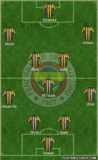 Fenerbahçe SK Formation 2016