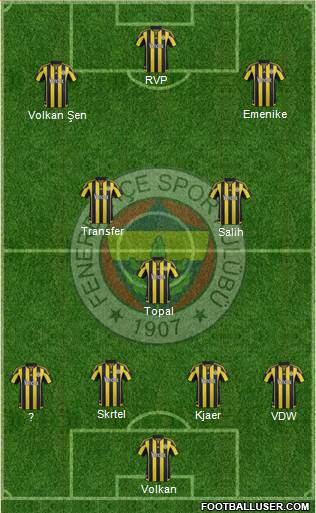 Fenerbahçe SK Formation 2016