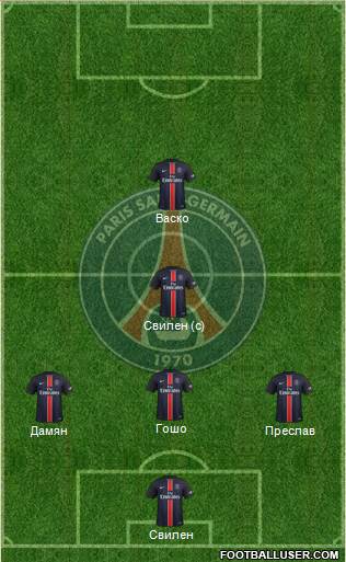 Paris Saint-Germain Formation 2016