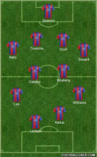 Crystal Palace Formation 2016
