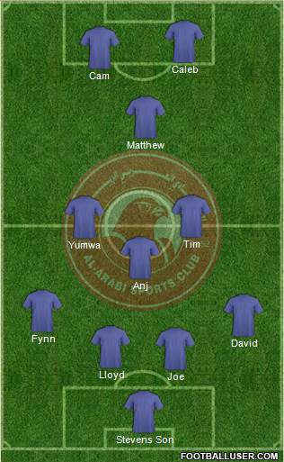 Al-Arabi Sports Club (QAT) 4-3-1-2 football formation