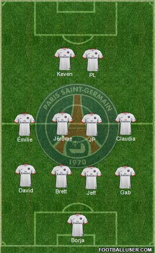 Paris Saint-Germain Formation 2016