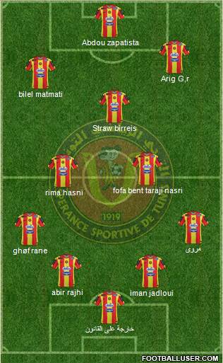 Espérance Sportive de Tunis football formation