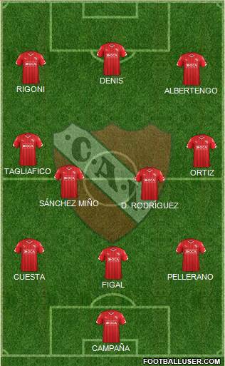 Independiente Formation 2016