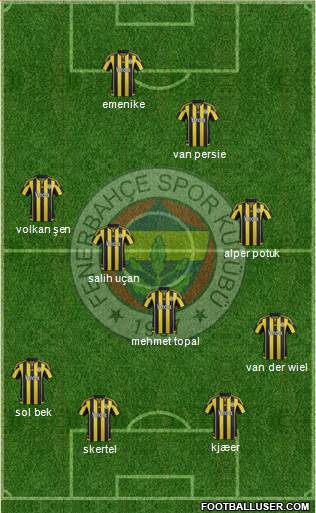 Fenerbahçe SK Formation 2016