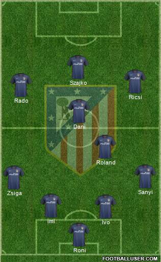 C. Atlético Madrid S.A.D. Formation 2016