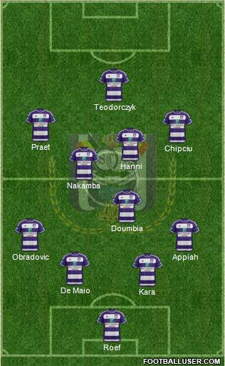 RSC Anderlecht Formation 2016