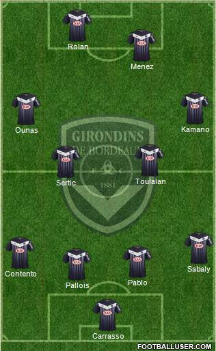 FC Girondins de Bordeaux Formation 2016