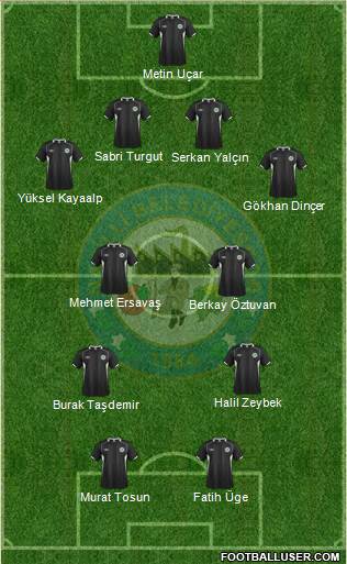 Nazilli Belediyespor Formation 2016
