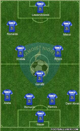 Chamois Niortais Football Club Formation 2016