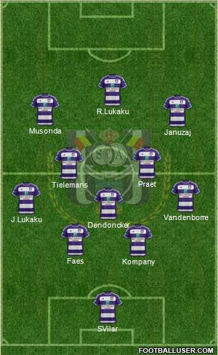 RSC Anderlecht Formation 2016