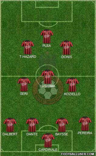 OGC Nice Côte d'Azur Formation 2016