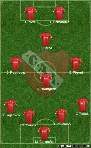Independiente Formation 2016
