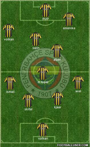 Fenerbahçe SK Formation 2016