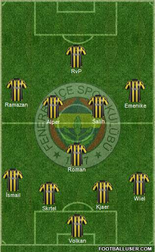 Fenerbahçe SK Formation 2016