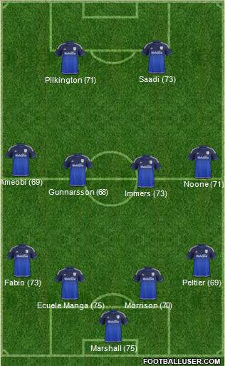 Cardiff City Formation 2016