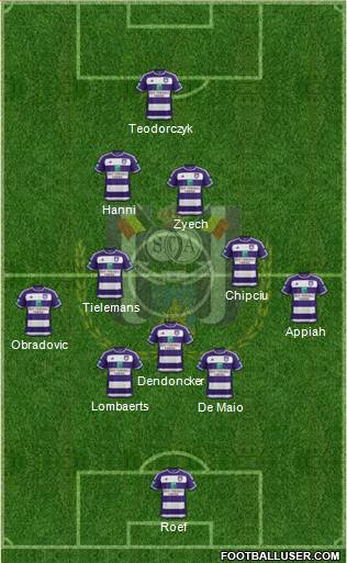 RSC Anderlecht Formation 2016