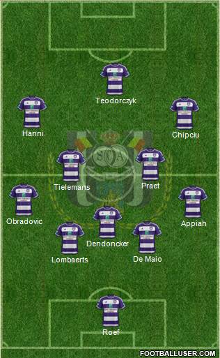RSC Anderlecht Formation 2016
