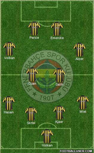Fenerbahçe SK Formation 2016