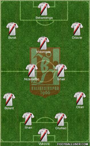 Balikesirspor Formation 2016