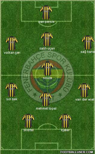 Fenerbahçe SK Formation 2016