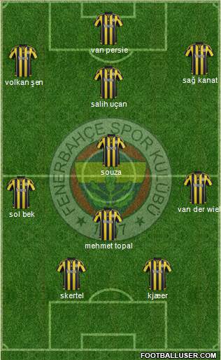 Fenerbahçe SK Formation 2016