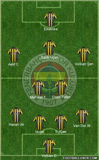 Fenerbahçe SK Formation 2016