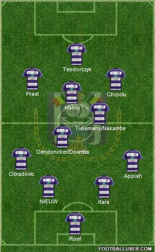 RSC Anderlecht Formation 2016