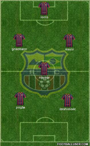 Barcelona FC (RJ) Formation 2016