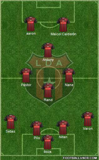 Liga Deportiva Alajuelense Formation 2016