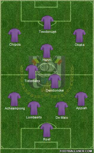 RSC Anderlecht Formation 2016