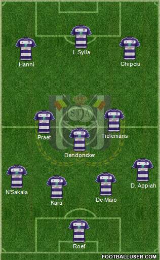 RSC Anderlecht Formation 2016