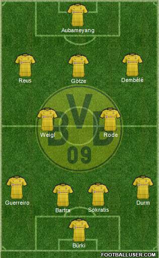 Borussia Dortmund Formation 2016