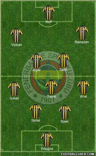 Fenerbahçe SK Formation 2016